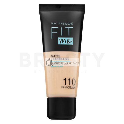 Maybelline Fit Me! Foundation Matte + Poreless folyékony make-up matt hatású 110 Porcelain 30 ml