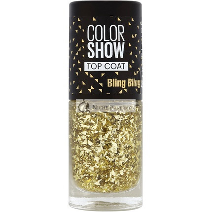 Maybelline New York Gemey Colorshow Top Coat Nagellack 95 Bling Bling Glitter Gold
