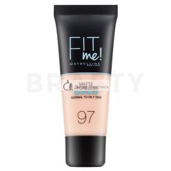   Maybelline Fit Me! Foundation Matte + Poreless Flüssiges Make Up mit mattierender Wirkung 097 Natural Porcelain 30 ml