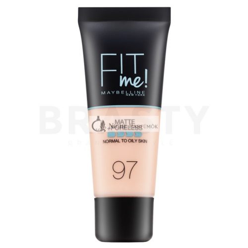 Maybelline Fit Me! Foundation Matte + Poreless Flüssiges Make Up mit mattierender Wirkung 097 Natural Porcelain 30 ml