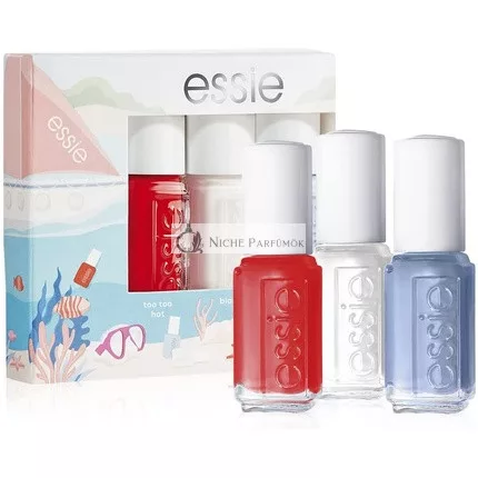 Essie Mini Trio Nyár 2022 - Too Too Hot, Blanc, Salt Water Happy