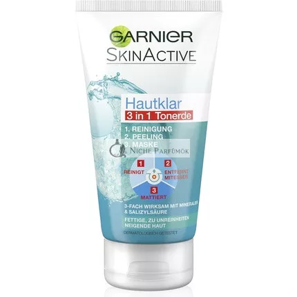 Garnier Clear Skin 3 in 1 Reinigende Peeling-Maske, 150ml