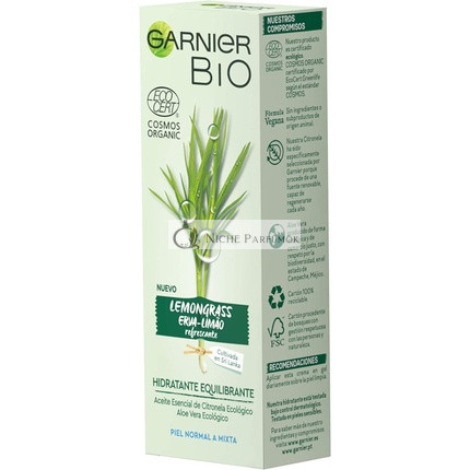 BIO ECOCERT Lemongrass Feuchtigkeitscreme, 50ml
