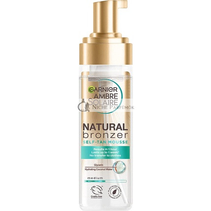 Garnier Ambre Solaire Natürlicher Bräuner Selbstbräunungs-Mousse, 200ml - Vegane Formel