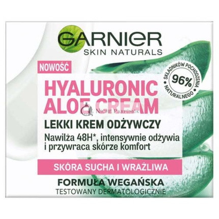Garnier Hyaluronsav Aloe Krém Könnyű Hidratáló Száraz Bőrre