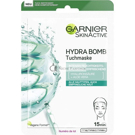 Garnier Hydra Bomb Arctisztító Maszk Hyaluronsavval és Aloe Verával, 28g