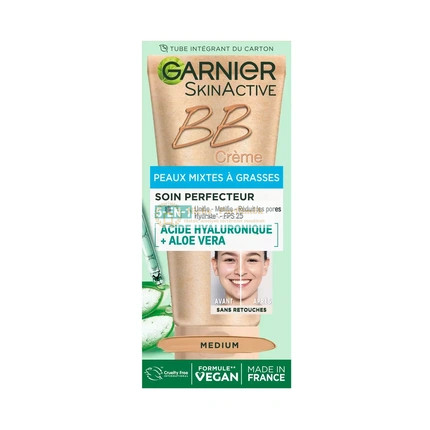 Garnier BB Krém 5 az 1-ben Kombinált és Zsíros Bőrre Közepes Árnyalat - 50 ml
