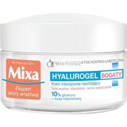   MIXA Hyalurogel Gazdag Hidratáló Krém Érzékeny Bőrre, 50ml