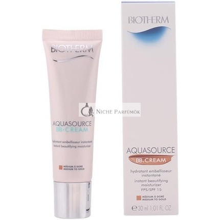 Biotherm Aquasource BB Cream Instant Beautifying Moisturizer SPF15, 30ml, Mittel - Gold