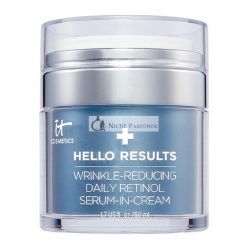   IT Cosmetics Hello Results Ránctalanító Napi Retinol Szérum-Krém Niacinamiddal, B5 és E vitaminnal, 50 ml