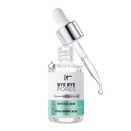IT Cosmetics Bye Bye Pores 10% Glykol Savas Szérum Hyaluronsavval, 30ml