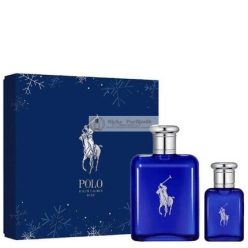   Ralph Lauren Polo Blue Eau De Toilette 125ml + Eau De Toilette 40ml Sprays Ajándék Szett