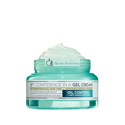 IT Cosmetics Confidence in a Gel Cream Olajmentes Hidratáló Arckrém Niacinamiddal, E-vitaminnal és Peptidekkel, 56,7 g