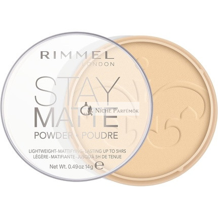 Rimmel Stay Matte Puder Transparent, 14g