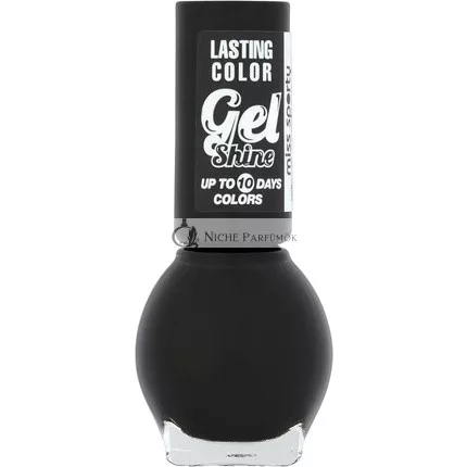 Miss Sporty Tartós Színű Gélfény Körömlakk Fatal Black, 7ml