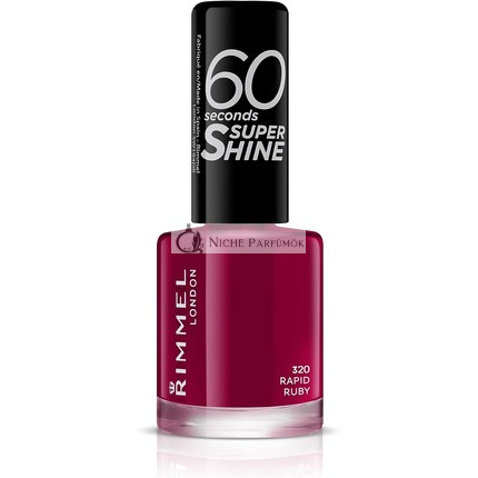Rimmel London 60 Másodperces Szuperfényes Körömlakk 320 Rapid Ruby, 10 ml