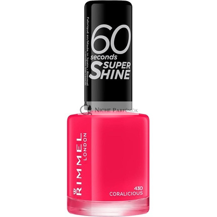 Rimmel London 60 Seconds Super Shine Körömlakk 430 Coralicious, 8ml