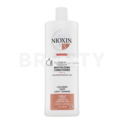 Nioxin System 3 Scalp Therapy Revitalizing Conditioner tápláló kondicionáló vékony szálú festett hajra 1000 ml