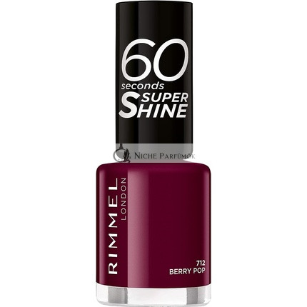 Rimmel 60 Másodperces Szuper Fényes Szín Blokk Körömlakk 712 Berry Pop