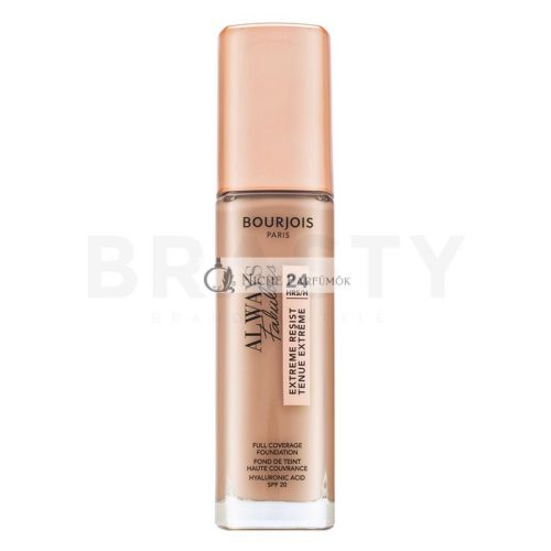 Bourjois Always Fabulous 24HRS Extreme Resist Foundation Flüssiges Make Up für Einigung des farbigen Hauttones 200 Rose Vanilla 30 ml