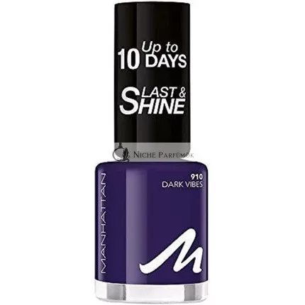 Manhattan Last and Shine Körömlakk No. 910 Dark Vibes, 10ml