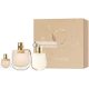 Chloé Nomade Ajándékcsomag + Eau de parfum spray, 75ml + Eau de parfum táska spray, 5ml + testápoló, 100ml