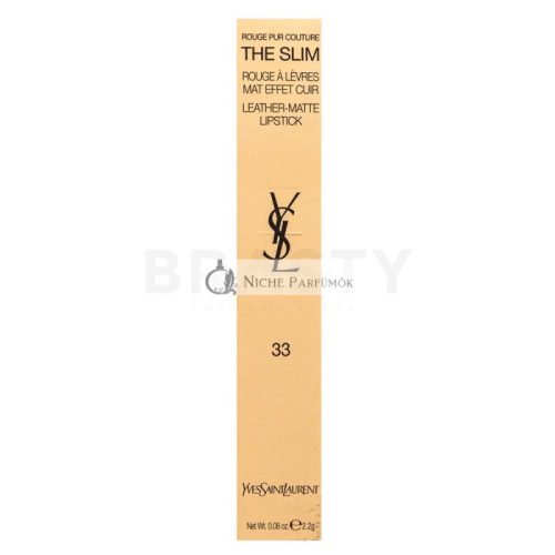 Yves Saint Laurent Rouge Pur Couture The Slim Matte Lipstick Lippenstift mit mattierender Wirkung 33 Orange Desire 2,2 g