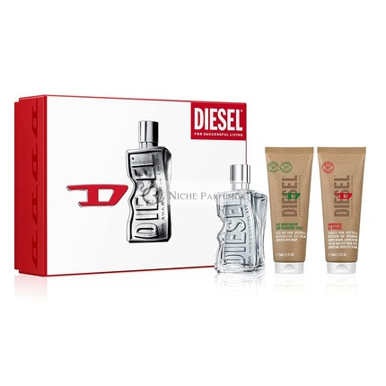 Diesel D Geschenkset 100ml Eau De Toilette, 75ml Duschgel, 75ml Feuchtigkeitscreme