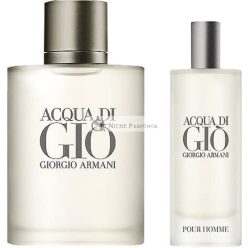   Giorgio Armani Acqua di Gio Eau de Toilette Spray, 50 ml + 15 ml utazó spray