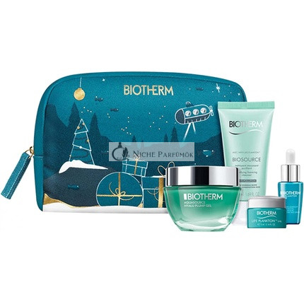 Biotherm Aquasource 4 Részes Ajándékcsomag: Hyalu Plump Gel 50ml + Plankton Elixir Szérum 7ml + Plankton Szemkrém 5ml + Tisztító Habzó Arclemosó 50ml