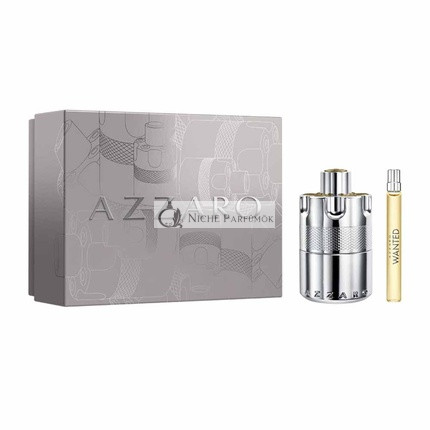Azzaro Wanted Eau De Parfum Spray Szett - 100ml és Miniatúra 10ml