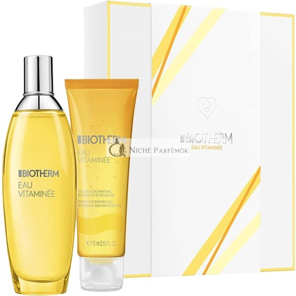Biotherm Eau Vitaminée Eau de Toilette, 100ml + Kostenloses 75ml Parfümiertes Duschgel
