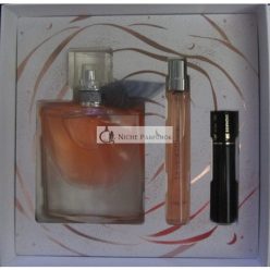   LANCOME La Vie Est Belle Ajándékcsomag 3 darab 50ml EdP + 10ml EdP + 2ml Szempillaspirál ÚJ