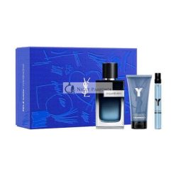   YSL Y Eau de Parfum férfiaknak 100ml + 10ml + Tusfürdő Ajándékcsomag