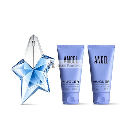 MUGLER Angel Eau de Parfum Damenparfüm Geschenkset, Ambery & Woody mit Bergamot, Praline und Patchouli, Langanhaltender Duft