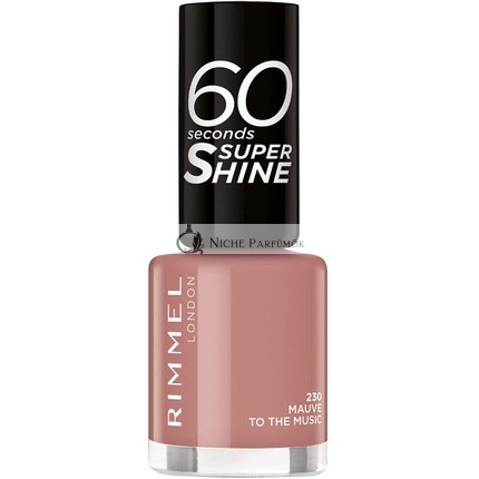 Rimmel London 60 Másodperc Szuper Fényes Körömlakk Mauve to the Music, 8ml