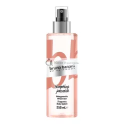   bruno banani Magnetische Frau Bodyspray Amber Gourmand Damenparfüm 250ml