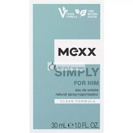 Mexx Simply for Him Eau de Toilette erfrischend elegant für Männer, 30 ml