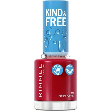 Rimmel Kind & Free Körömlakk 156 Poppy Pop Red, 8ml