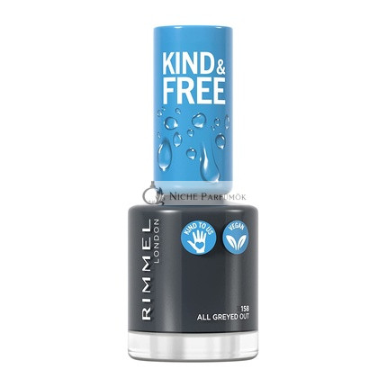 Rimmel London Kind & Free Körömlakk No.158 All Greyed Out, 8ml