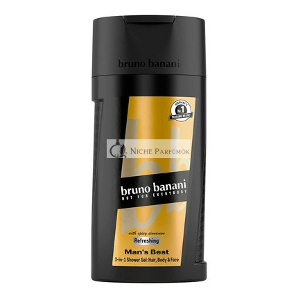 Bruno Banani Männer Beste 3-in-1 Duschgel für Körper, Haare und Gesicht 250ml