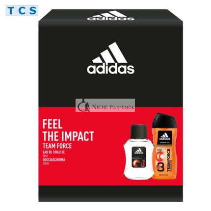 Adidas Ajándékcsomag Team Force Eau De Toilette 50 ml + Tusfürdő 250ml