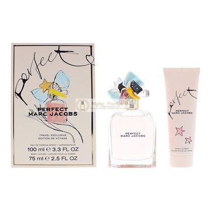 Marc Jacobs Perfect Parfüm Készlet, Eau de Parfum Spray 100 ml, Luminous Testápoló 75 ml