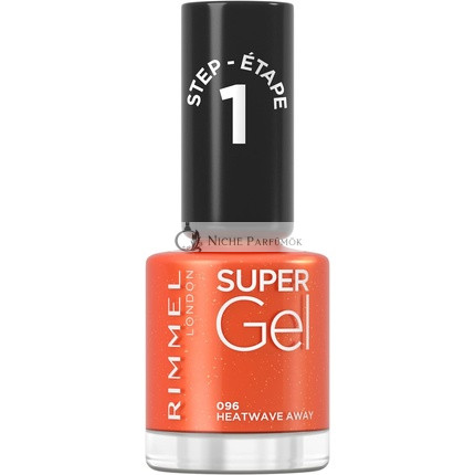 Rimmel London Super Gel Körömlakk 96 Heatwave Away, 12ml