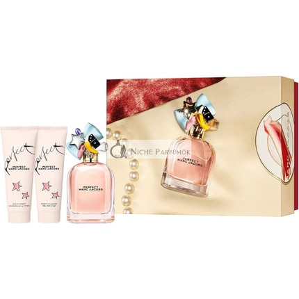 Marc Jacobs Perfect Eau De Parfum Spray 3 részes ajándékcsomag nőknek, 1.67ml