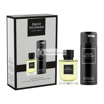 David Beckham Herren Instinct Eau de Parfum 50ml und Deodorant 150ml Geschenkbox