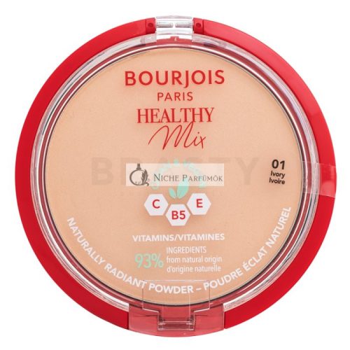Bourjois Healthy Mix Clean & Vegan Powder Puder mit mattierender Wirkung 01 Ivory 10 g