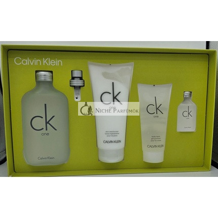 Calvin Klein CK One 200ml EDT + Krém 200ml + Tusfürdő 100ml + EDT 15ml