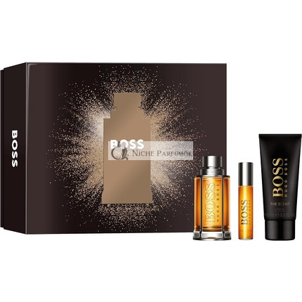 BOSS Férfi The Scent Eau de Toilette Ünnepi Ajándékcsomag 100ml