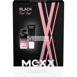   MEXX Black Woman Eau de Toilette ajándékcsomag 30ml + tusfürdő 50ml